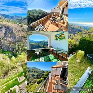 Axarquia 1, Terraza Privada Con Vistas A La Montaña Rio Y Al Mar Apartamento